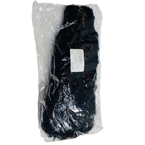 Knitted faux fur gloves. Open fingers - Picture 3 of 3